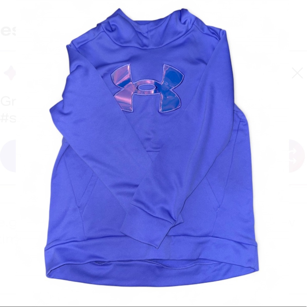 UA youth purple hoodie size L
